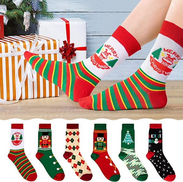 SOCKS - Christmas Socks Funny Crew Socks - Image 4