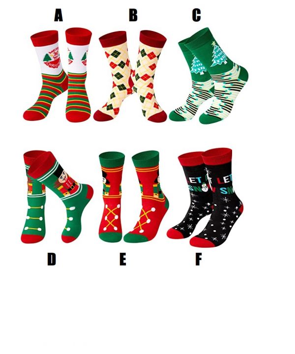 SOCKS - Christmas Socks Funny Crew Socks