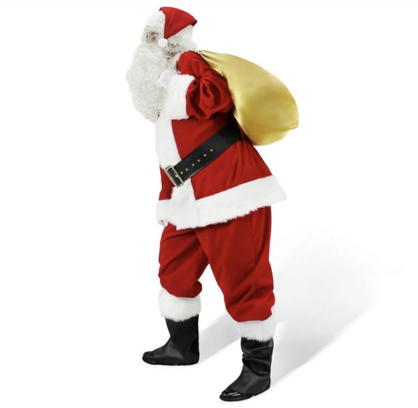 CHRISTMAS COSTUME - MEN - Adult (11pcs) Santa Claus Christmas Suit - Image 3