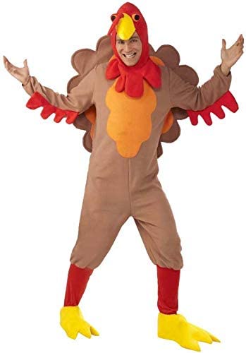 Men's Adult Fleece Turkey Costume SIZE ONE SIZE - Image 2