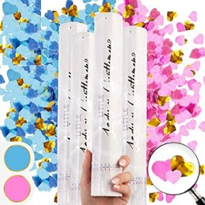 12" Gender Reveal HEART SHAPE Confetti Cannon