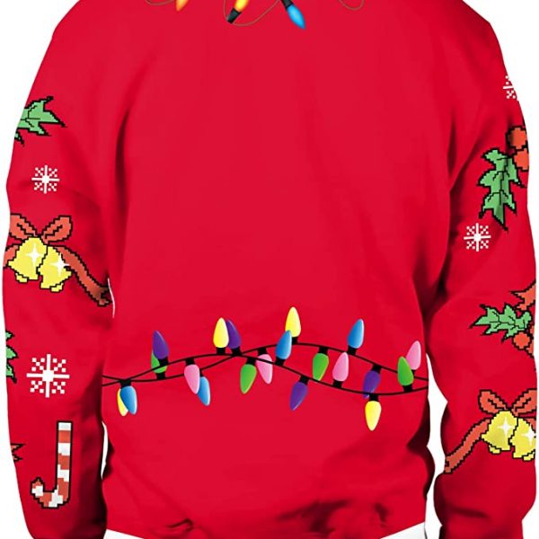 Christmas Holiday Ugly Sweatshirt – Unisex’s 3D Digital Print Pullover Sweatshirt – DABBERS
