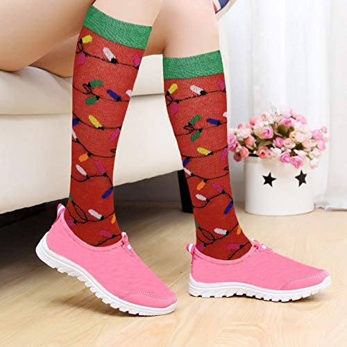 SOCKS - Kids Children's Novelty Design Knee High CHRISTMAS SOCKS - Image 4
