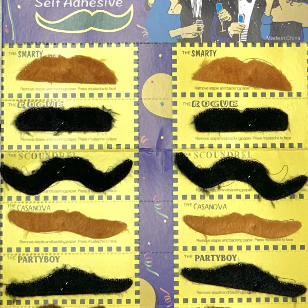 Fake Mustaches – Black MUSTACHE PARTY Self Adhesive