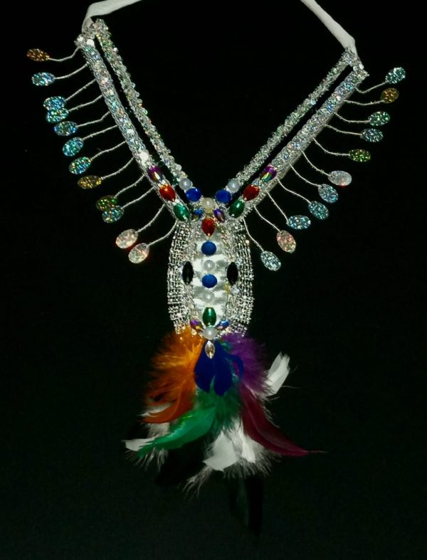 Mystical Ice Female Carnival Neck Piece - Image 2
