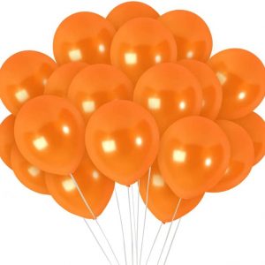 BALLOONS - Latex 12inch - 10 Pack - Metallic BURNT ORANGE Balloons