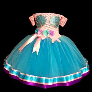 CUSTOM MADE Toddler Tutu Dress - Mermaid inspired Tutu Dress SIZE: 5yrs