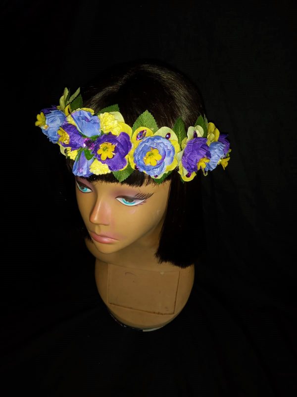 CUSTOM MADE ADULT Floral Fancy Headband - MEDIUM SIZE - Image 6