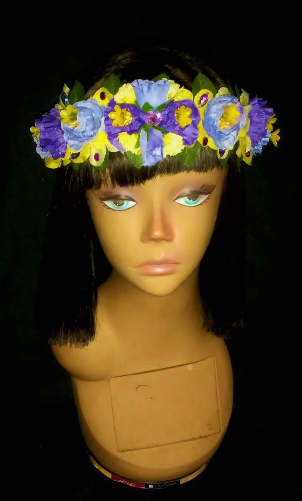 CUSTOM MADE ADULT Floral Fancy Headband - MEDIUM SIZE - Image 7