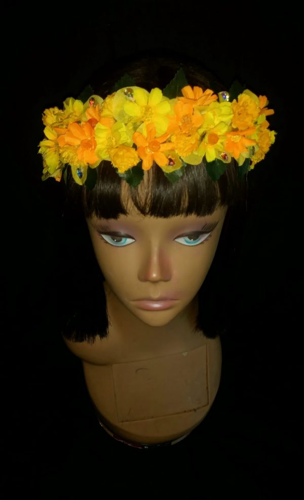 CUSTOM MADE ADULT Floral Fancy Headband - MEDIUM SIZE - Image 15