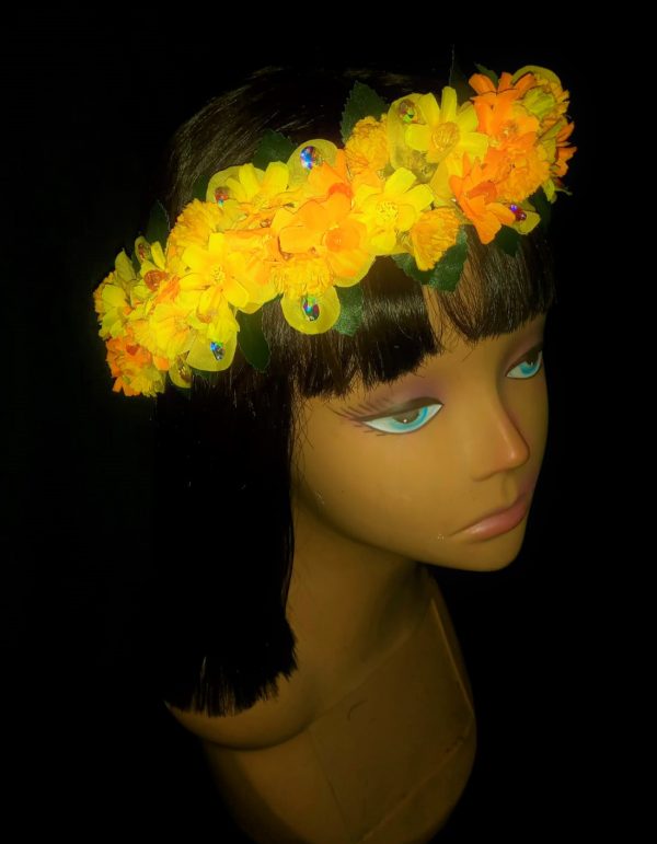 CUSTOM MADE ADULT Floral Fancy Headband - MEDIUM SIZE - Image 17