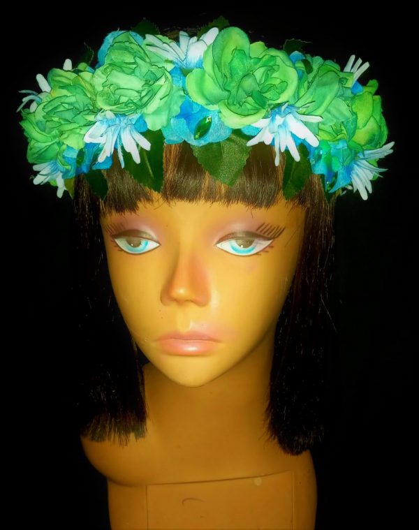 CUSTOM MADE ADULT Floral Fancy Headband - MEDIUM SIZE - Image 19