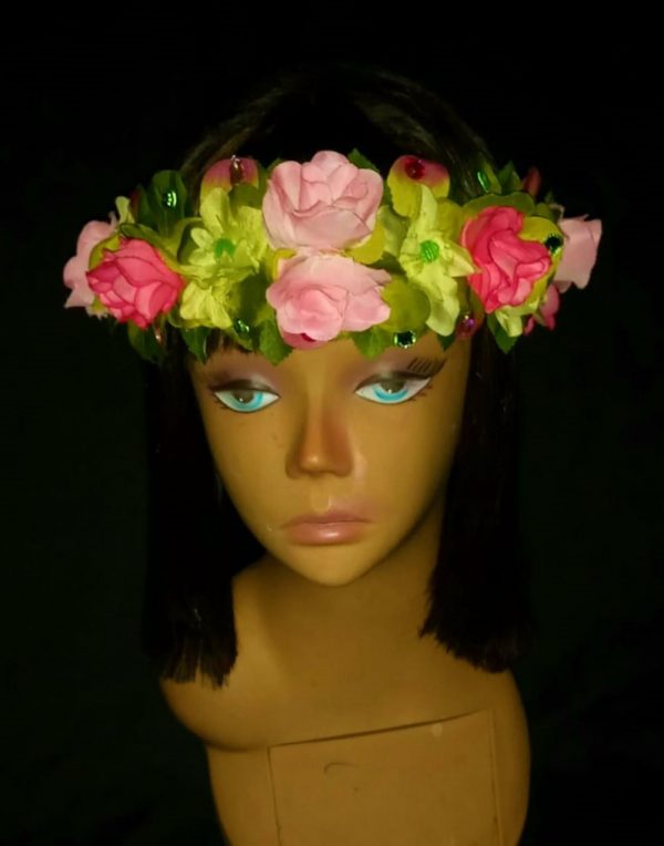 CUSTOM MADE ADULT Floral Fancy Headband - MEDIUM SIZE - Image 5