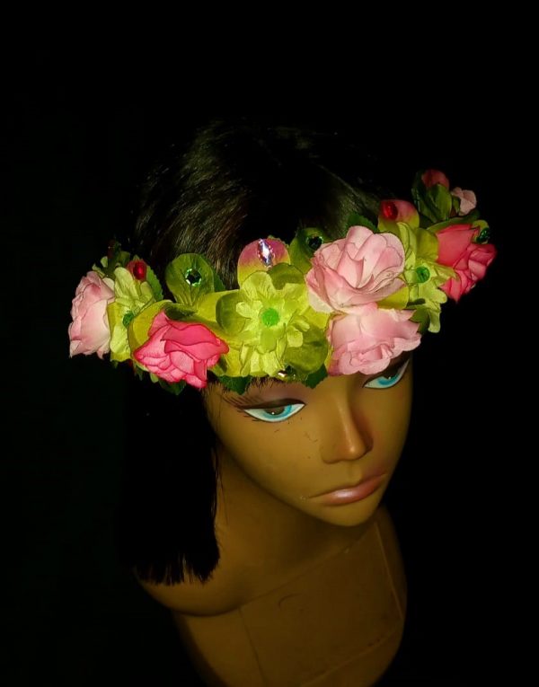 CUSTOM MADE ADULT Floral Fancy Headband - MEDIUM SIZE - Image 4