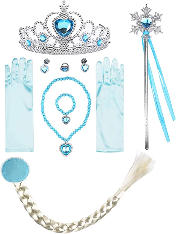Disney's Frozen Girls Sequin Princess Elsa costume Dress w/accessories - Image 3