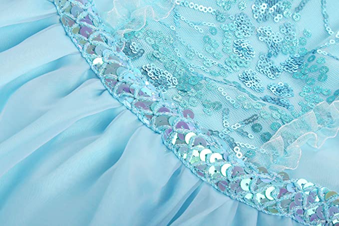 Disney's Frozen Girls Sequin Princess Elsa costume Dress w/accessories - Image 2