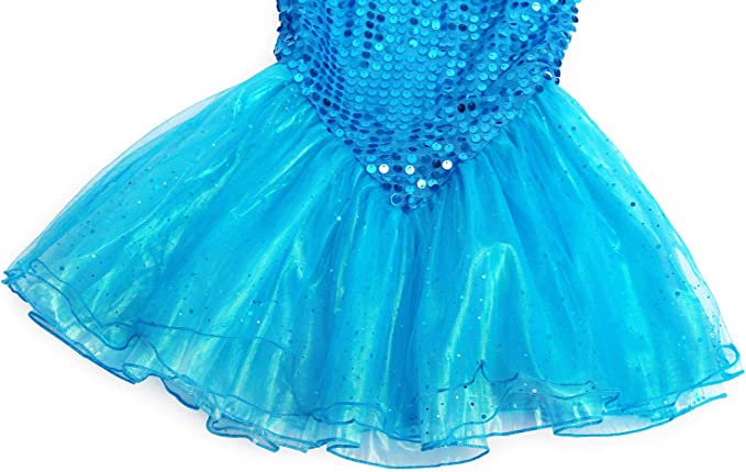 Mermaid Girls - 6pc Little Girls Mermaid Costume Princess Dress 3T-4T - Image 4