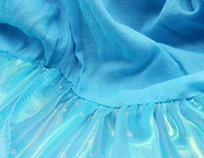 Mermaid Girls - 6pc Little Girls Mermaid Costume Princess Dress 3T-4T - Image 7