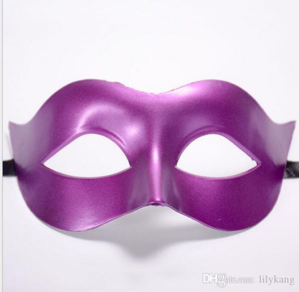 Men's MAGENTA Masquerade Ball Party Eye Mask