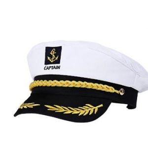 Sailor - White Adult Navy Yacht Boat Captain Hat