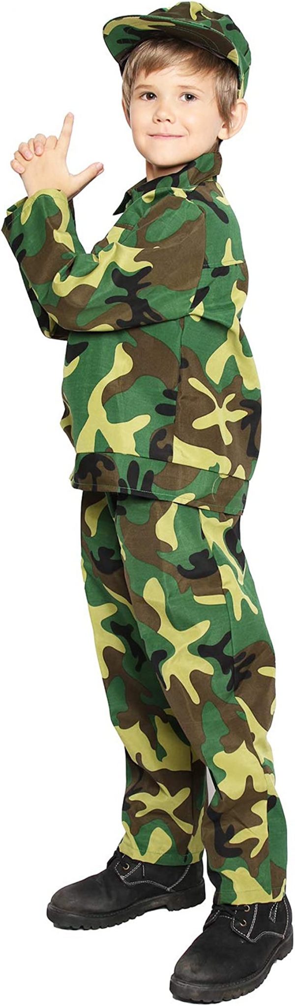 Career Day ARMY – Kids Camo Army Military Soldier LONG SLEEVE - Image 3