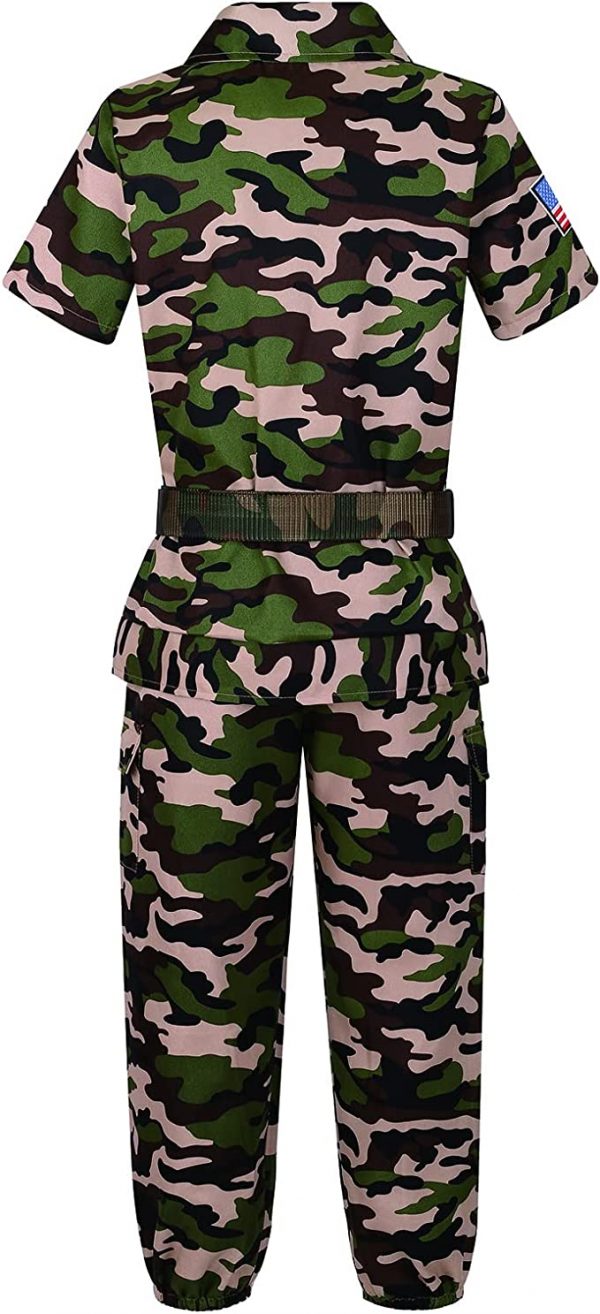 Career Day ARMY – Boys Deluxe Kid's Camo Combat Soldier Army Costume SIZE: 6-8 - Image 3