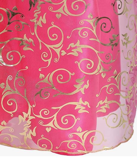 Girls Deluxe Sleeping Beauty Princess Costume Dress with Tiara - Image 5