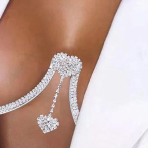 Body Chain - Bra Chain Double Pendant Heart