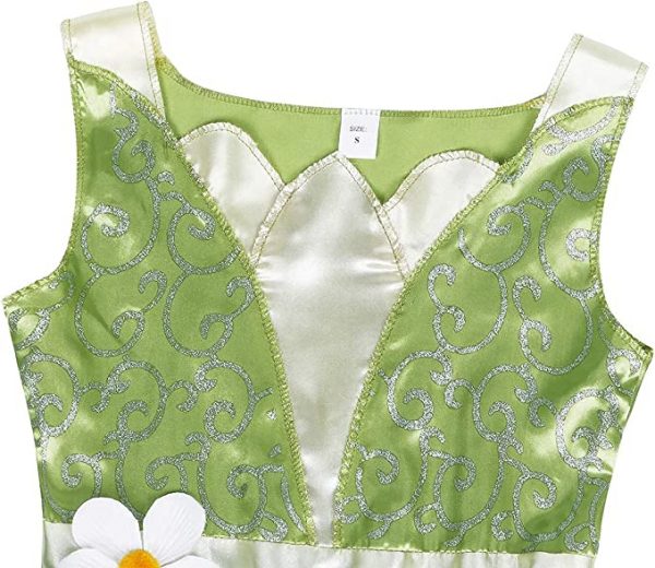 Princess Tiana Green Fairy Frog Princess Dress + Accessory Set - Image 3