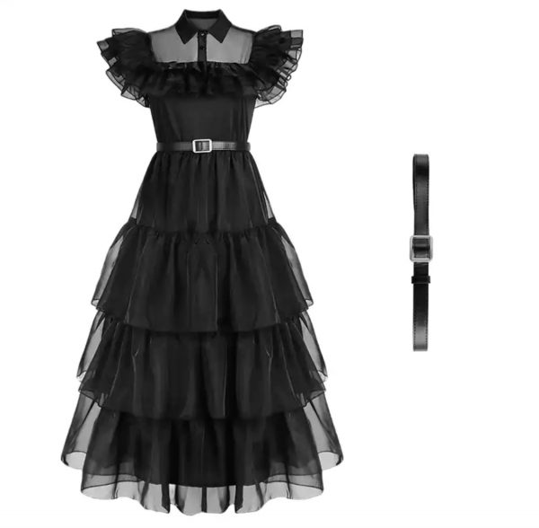Women's WEDNESDAY Addams Cosplay Dress