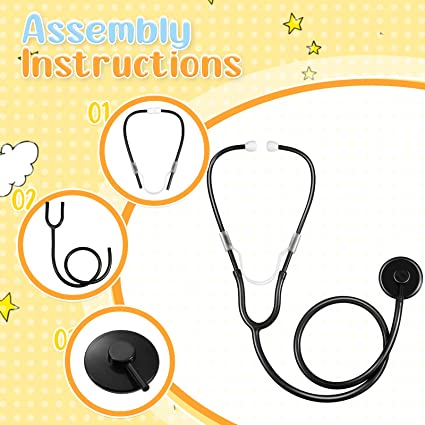 STETHOSCOPE - Kids Stethoscope Toy Real Working Nursing Stethoscope - Image 2