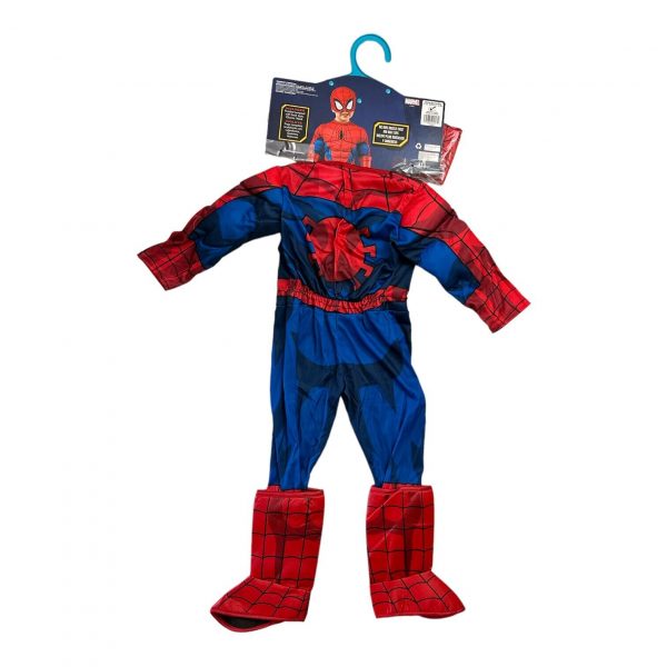 Super Hero Boy – Spider-Man Boy's Deluxe 3D Halloween Premium Styled Costume - Image 2