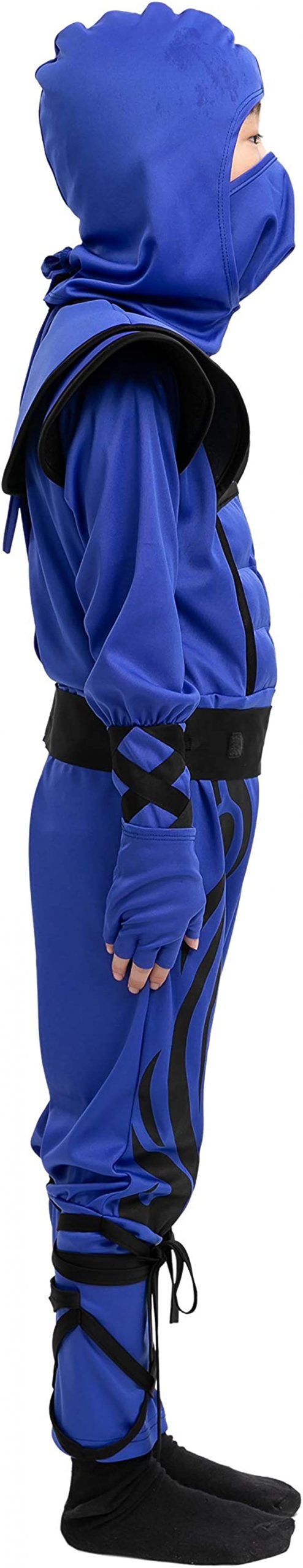 HALLOWEEN - BOY Striking Blue Stealth Ninja Costume - Image 4
