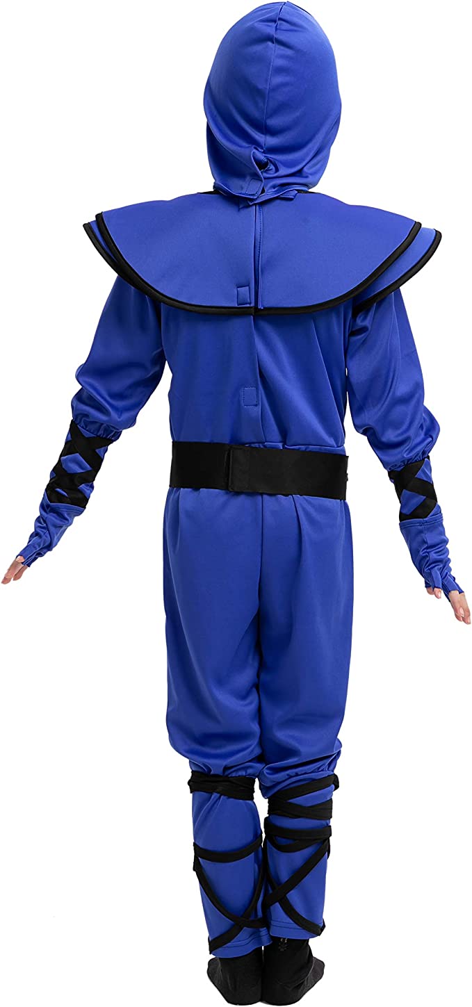 HALLOWEEN - BOY Striking Blue Stealth Ninja Costume - Image 5