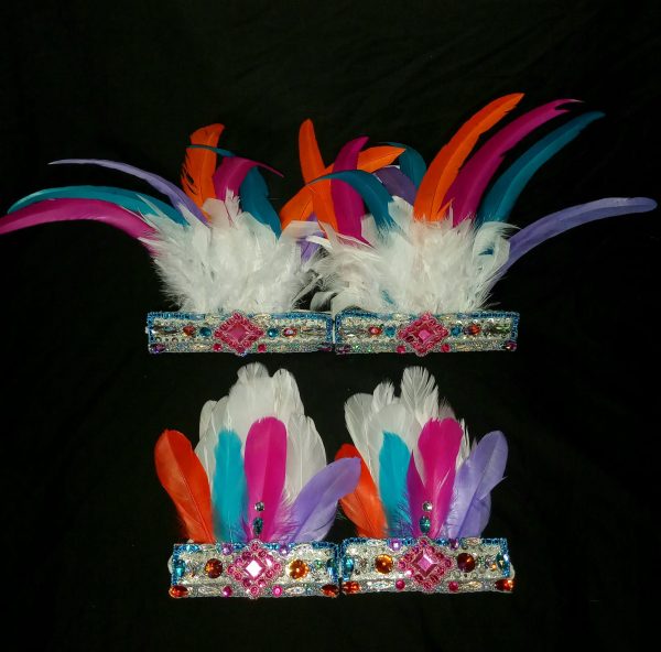 Peace & Harmony Feather Rhinestone Hand + Footpieces