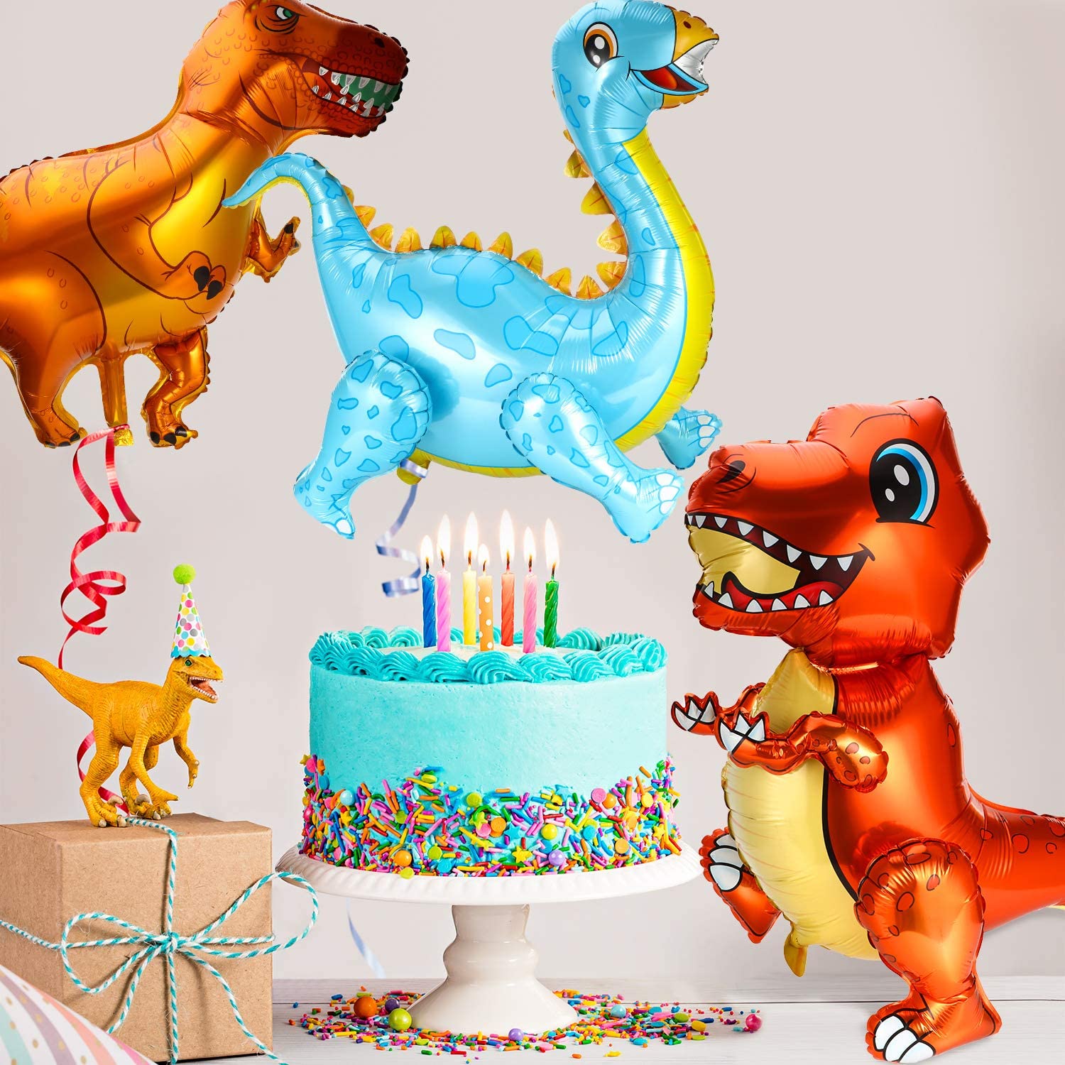 BALLOONS - Helium Balloons - DINOSAUR Foil Balloons Dinosaur Party Supplies - Image 6