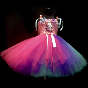 CUSTOM MADE Child tutu dress - Extra fluffy Cute Unicorn Tutu Dress SIZE: Fits 4-6yrs