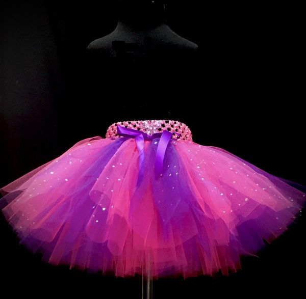 CUSTOM MADE Child tutu – TODDLER PURPLE-PINK Sparkle Tutu Fits 2-3yrs