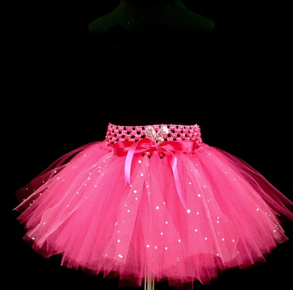 CUSTOM MADE Child tutu – TODDLER PINKY PINK Sparkle Tutu Fits up to 1yr