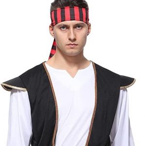 PIRATE - Men's Adult Modest Pirate Costume - SIZE: L/XL (12-14)