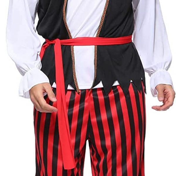 PIRATE – Men’s Adult Modest Pirate Costume – SIZE: L/XL (12-14)