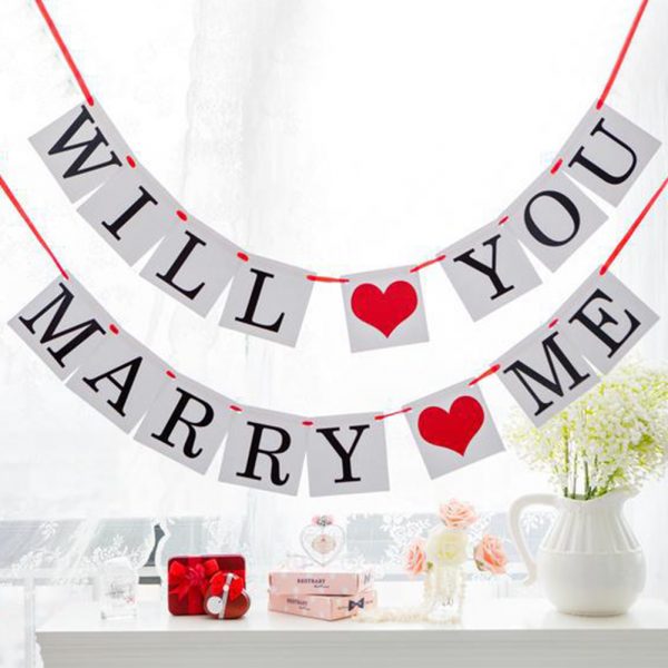 PARTY DECORATIONS - Will You Marry Me Banner