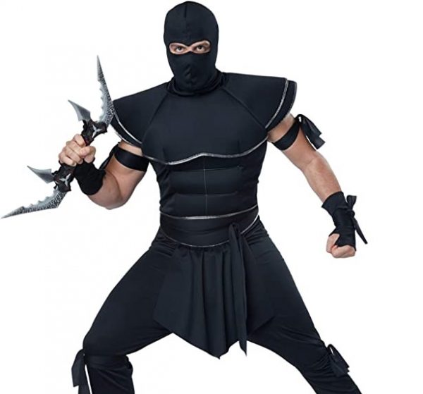 HALLOWEEN – Men’s Adult Ninja Warrior Costume - SIZE LARGE