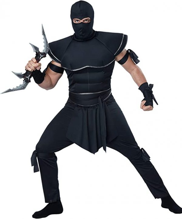HALLOWEEN – Men’s Adult Ninja Warrior Costume - SIZE LARGE - Image 2