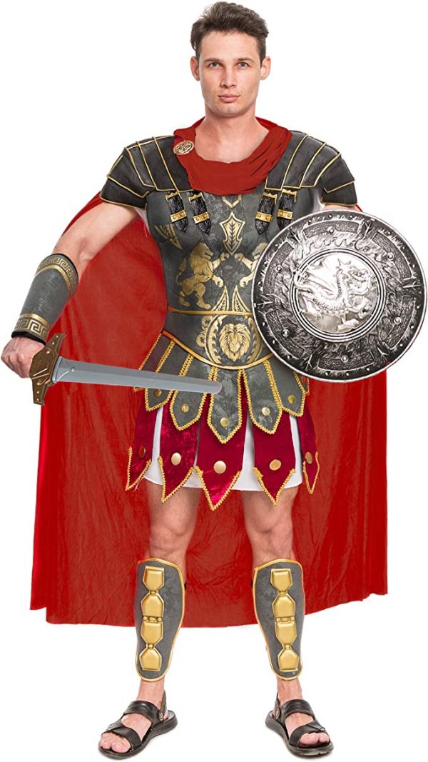 HALLOWEEN – Men’s Brave Men’s Roman Gladiator Costume STANDARD Size - Image 2