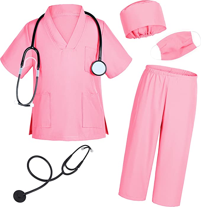 Career Day DOCTOR - Doctor Scrubs costume with accessories set - Image 6