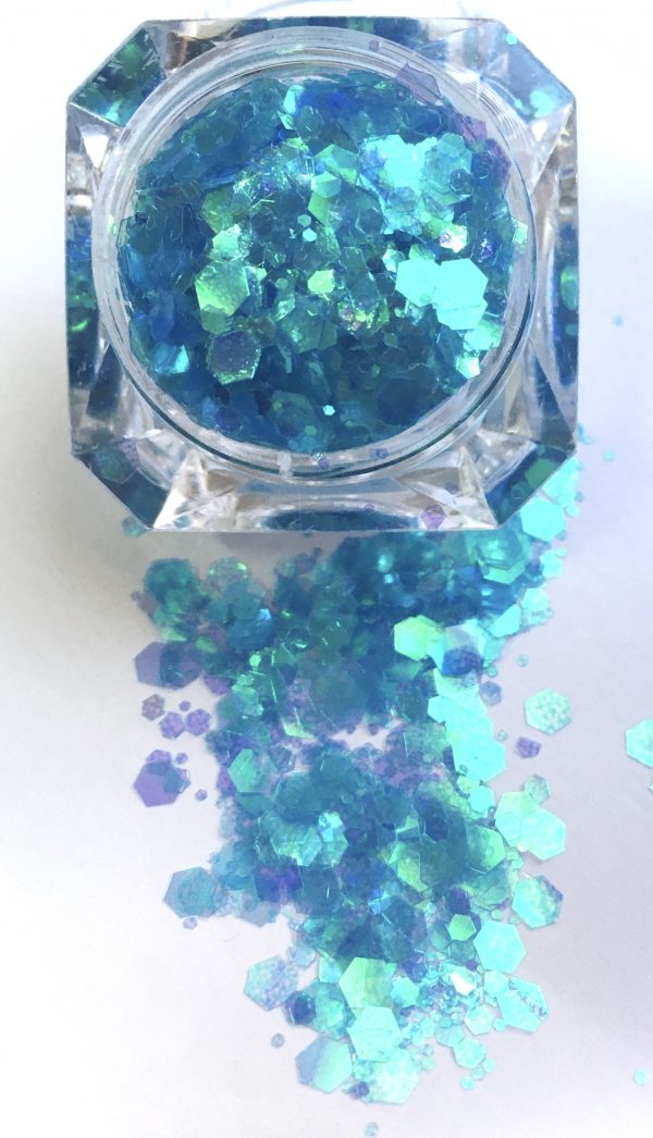 Chunky Glitter HOLOGRAPHIC MIX SHAPES Frost Givre