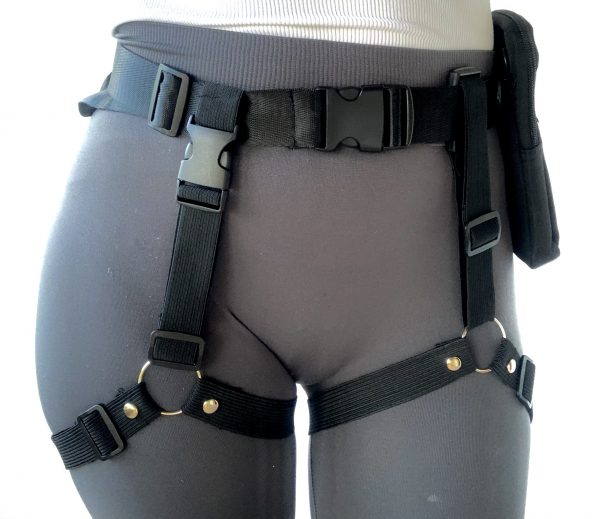 Leg Holster - JANGEAR Double Leg Holster with Garter Leg Strap and Pouch - Image 10