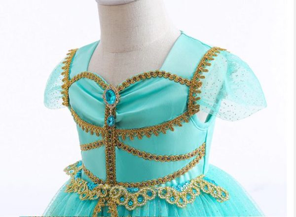 Storybook Girls DELUXE Princess Jasmine Aladdin Costume with accessories - Image 5