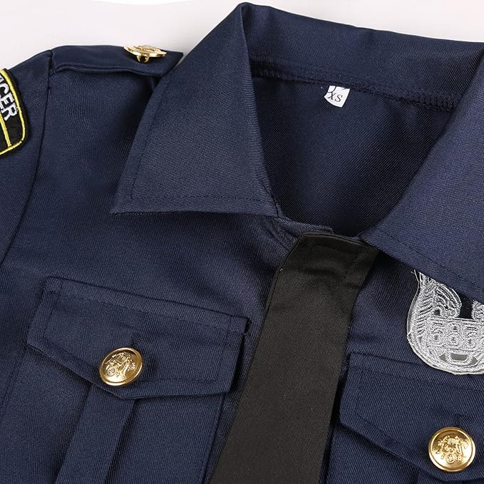 Career Day POLICE - Kids Police Boy Cop Uniform Costume - Image 6